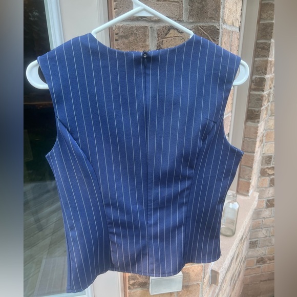 MAXMARA Striped Blue Tank Sleeveless Top Women’s Size small - Picture 9 of 10